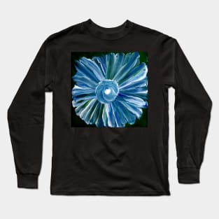 Floral acrylic paint pour - Abstract Long Sleeve T-Shirt